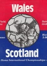 Wales v Scotland 16-May-1981