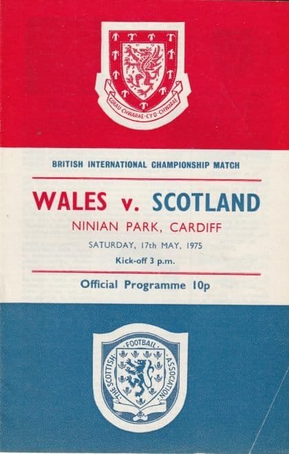Wales v Scotland 17-May-1975