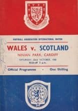Wales v Scotland  22-Oct-1960