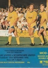 Torquay United v Scunthorpe United  18-Sep-1990