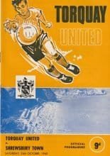 Torquay United v Shrewsbury Town 26-Oct-1968