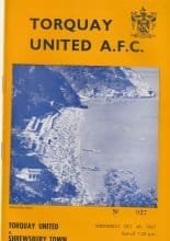 Torquay United v Shrewsbury Town 04-Oct-1967