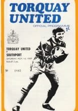 Torquay United v Southport 01-Nov-1969