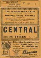 Southport v Torquay United  25-Apr-1966