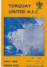 Torquay United v Tranmere Rovers 19-Aug-1967