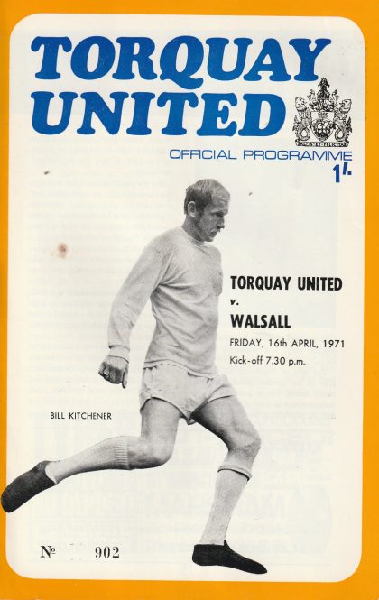 Torquay United v Walsall  14-Apr-1971