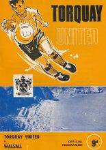 Torquay United v Walsall  30-Sep-1968