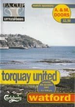 Torquay United v Watford 06-Dec-1997