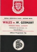 Wales v West Germany  06-Oct-1976