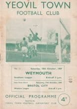 Yeovil Town v Weymouth 10-Oct-1959