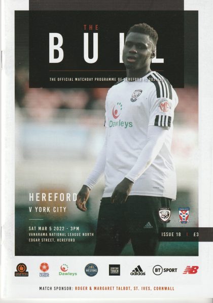 Hereford United v York City 05-Mar-2022