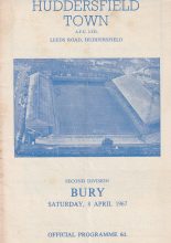 Huddersfield Town v Bury 08-Apr-1967
