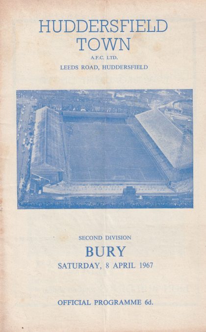 Huddersfield Town v Bury 08-Apr-1967