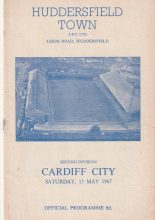 Huddersfield Town v Cardiff City 13-May-1967