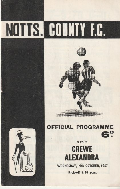 Notts County v Crewe Alexandra 04-Oct-1967
