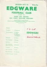 Edgware v Dunstable 1977-78