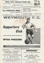 Weymouth v Worcester City  12-Jan-1966