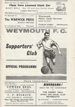 Weymouth v Bath City  24-Nov-1965