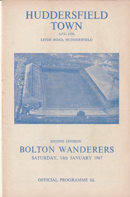 Huddersfield Town v Bolton Wanderers 14-Jan-1967