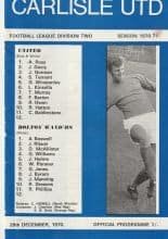Carlisle United v Bolton Wanderers 26-Dec-1970