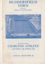 Huddersfield Town v Charlton Athletic 19-Mar-1966