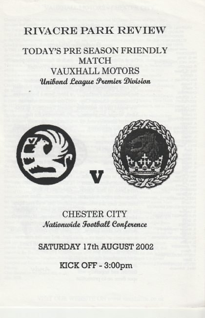 Vauxhall Motors v Chester City  17-Aug-2002