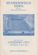 Huddersfield Town v Coventry City 07-May-1966