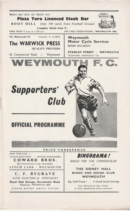 Weymouth v Guildford City   11-Apr-1966