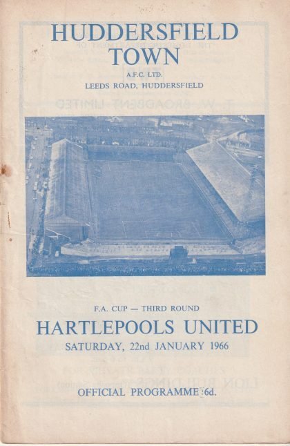 Huddersfield Town v Hartlepool United  22-Jan-1966