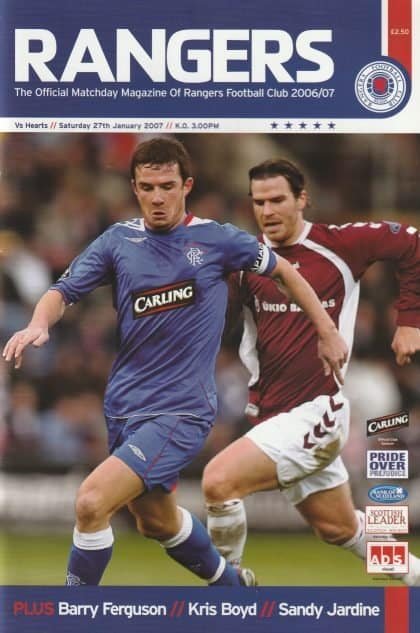 Glasgow Rangers v Heart of Midlothian 27-Jan-2007