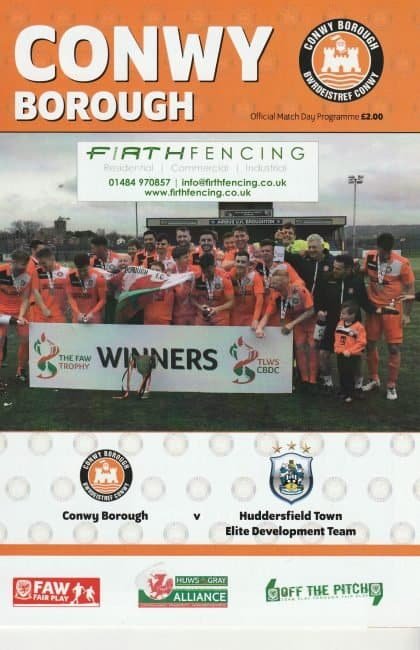 Conwy Borough v Huddersfield Town Elite Development Team  2018-19