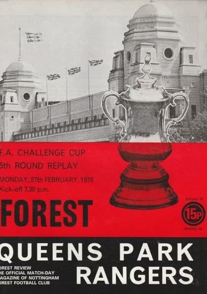 Nottingham Forest v Queens Park Rangers 02-Mar-1978
