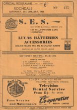 Southport v Rochdale  21-Jan-1961