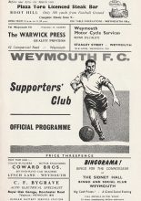 Weymouth v Rugby Town  04-May-1966