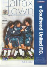 Halifax Town v Southend United  16-Sep-2000