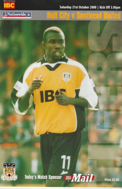 Hull City v Southend United 21-Oct-2000