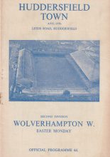 Huddersfield Town v Wolverhampton Wanderers  25-Mar-1967