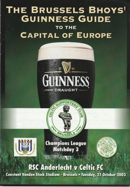 The Brussels Bhoys' Guiness Guide to the Capital of Europe 21-Oct-2003