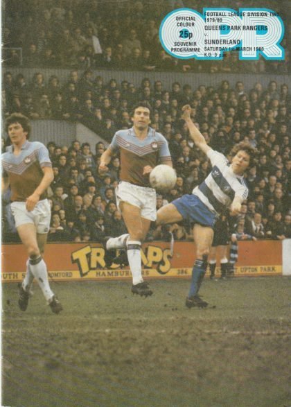 Queens Park Rangers v Sunderland  01-Mar-1980