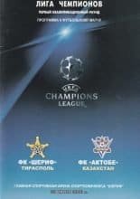 FC Sheriff Tiraspol v Aktobe  22-Jul-2008