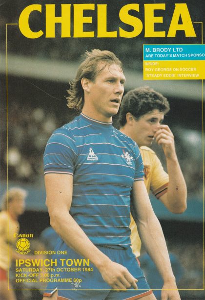 Chelsea v Ipswich Town  27-Oct-1984