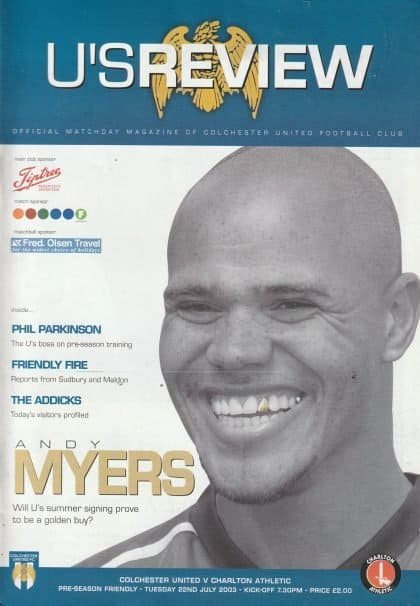 Colchester United v Charlton Athletic 22-Jul-2003