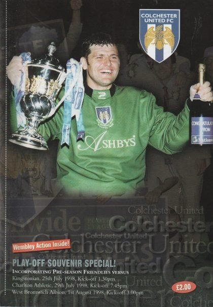 Colchester United v Kingstonian 25-Jul-1998