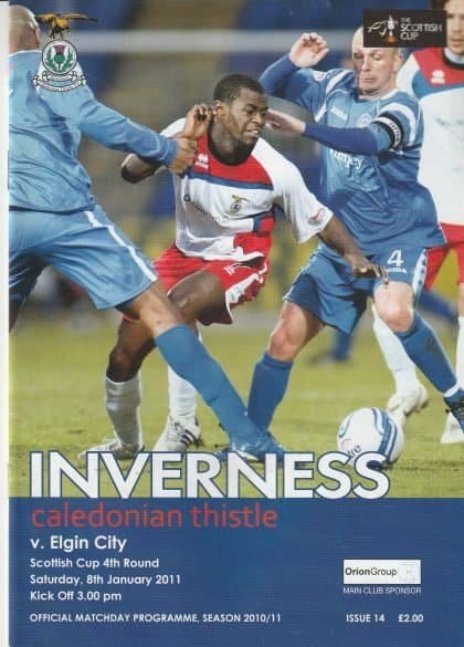 Inverness Caledonian Thistle v Elgin City  08-Jan-2011
