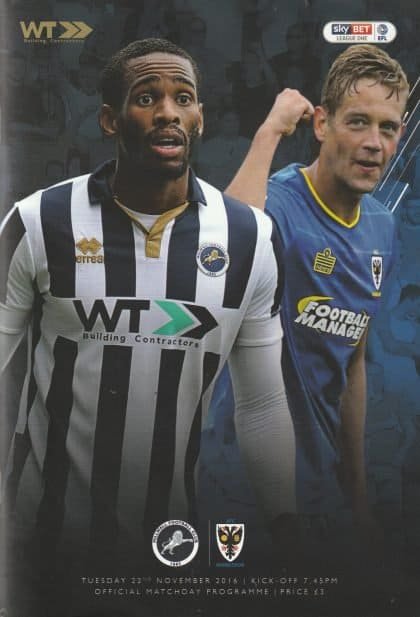 Millwall v AFC Wimbledon 22-Nov-2016