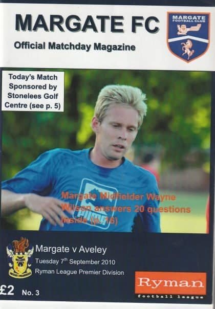 Margate v Aveley 07-Sep-2010