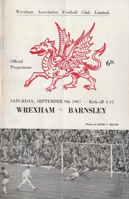 Wrexham v Barnsley 09-Sep-1967