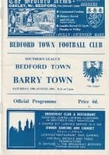 Bedford Town v Barry Town  19-Aug-1967