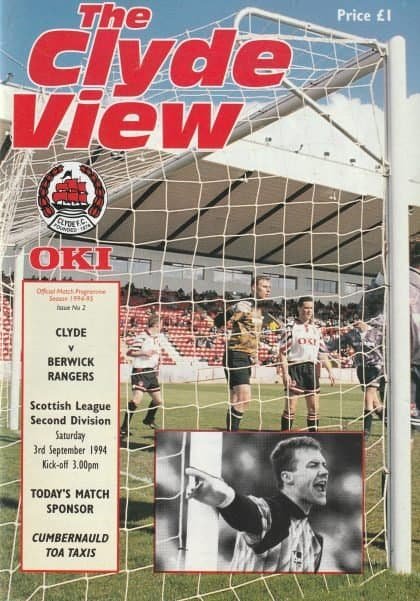Clyde v Berwick Rangers 03-Sep-1994