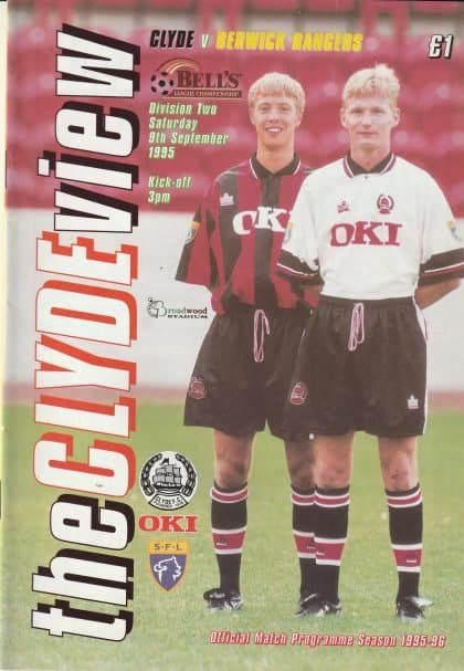 Clyde v Berwick Rangers 09-Sep-1995